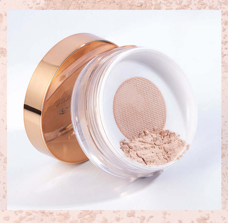 fastb珠光散粉高光定妆粉提亮控油带细闪不脱妆牛仔虹彩柔光蜜粉_邻家