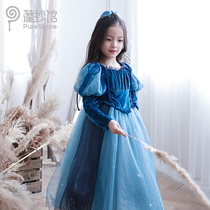 pureshare cinderella princess dress girl velvet dress autumn winter dress children dress autumn birthday