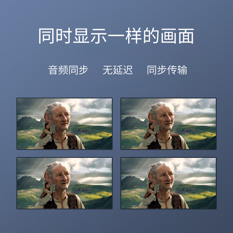 kisdoo 4-port dvi splitter, one input and four output dvi1 points, 4 splitter led splicing engineering machine 1080p