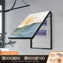Vertical meter box decorative painting vertical version light luxury hanging painting shielding power distribution box electric gate box weak electric box mural free of punching