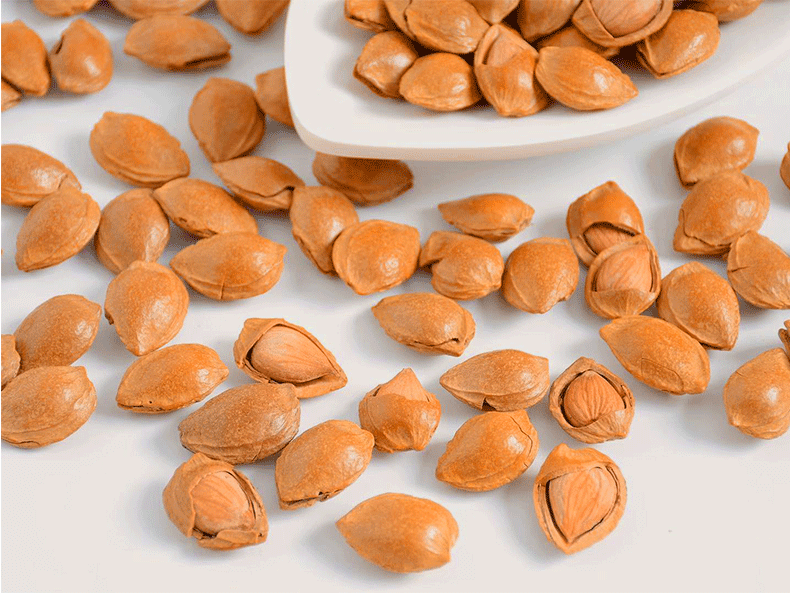 手剥开口小杏核200g坚果干果大白杏仁休闲零食小吃干货赛过巴旦木