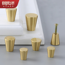Coppersmith cabinet door handle Pure copper brass cabinet small handle Modern simple high-end drawer wardrobe door handle
