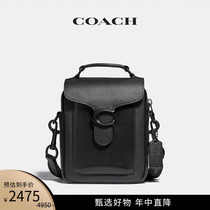 COACH Gucci Mens Black 100 Hitch Classic TABBY series DIAGONAL SATCHEL
