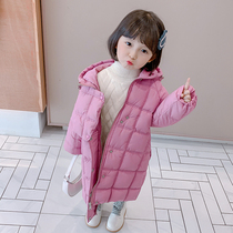 Girls cotton-padded clothes 2021 New Winter children Foreign style autumn and winter long womens baby coat childrens down cotton coat