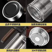 Brand-name shopping mall Home Tesco Fuguang glass with cover Office male large-capacity filter