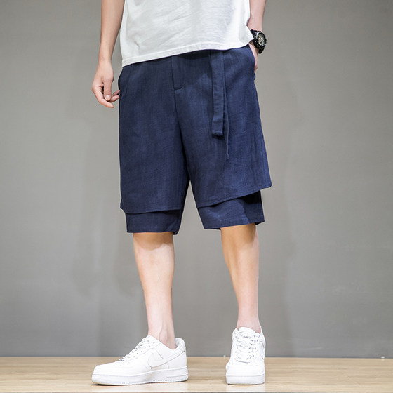 Chinese style men's cotton and linen five-point pants men's pants summer loose sports pants men's large size shorts linen casual pants
Chinese style men's cotton and linen five-point pants men's pants summer loose sports pants men's large size shorts linen casual pants