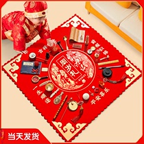 Drawing supplies Year-old suit Baby boy girl one-year-old drawing lots Modern decoration props Birthday gift red cloth