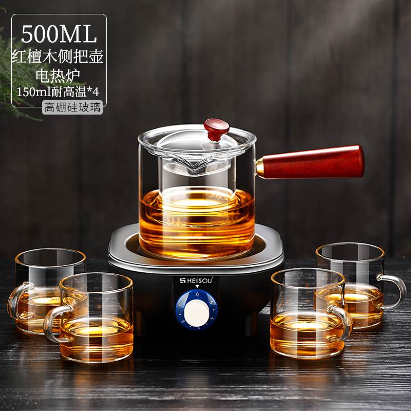  Northwest Dingxi pot pot tea cooking tea machine glass full set of Gansu Tianshui Boiling Tea Electric Tea Stove Tea Stove Teapot Sleeve-Taobao