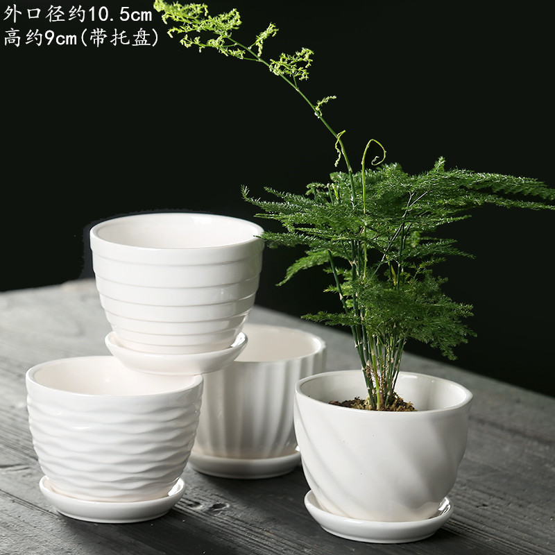 Fleshy flowerpot combination suit creative character coarse pottery breathable, lovely large meat meat the plants