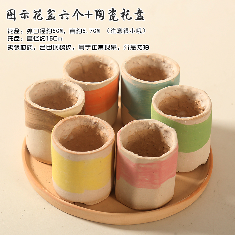 An extra small thumb basin of maifan stone flower pot small potted meat through more) tao flesh control a finger bowl