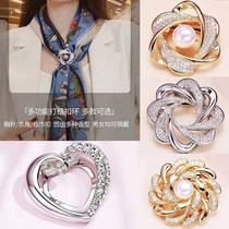 Gallop Silk Scarf Button Multifunction Dual-use Scarves Buckle Knotted Clasp Clips 100 Hitch Brooch Brooch Brooch Stylish Accessories Fashion Accessories