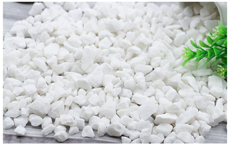 枯山水石子景观白色砾石日式庭院黑色造景装饰天然铺路灰色小石头