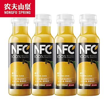 农夫山泉低温NFC果汁300ml*8瓶[25元优惠券]-寻折猪