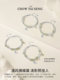 Zhou Dasheng Broken Silver Butterfly Sterling Silver Bracelet for Girls Light Luxury Niche 절묘한 hetian jade 생일 선물 여자 친구를위한 Zhou Dasheng Broken Silver Butterfly Sterling Silver Bracelet for Girls Light Luxury Niche 절묘한 hetian jade 생일 선물 여자 친구를위한
