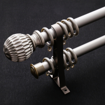 Thickened aluminium alloy window curtain rod special thick Roman rod single-pole double-pole curtain track window curtain rod sub-bracket sending accessories