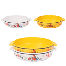 Crayfish plate commercial melamine tableware barbecue restaurant lobster plate restaurant hot pot restaurant special lobster plate large