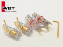 WBT 0610Cu Pure Copper Version Speaker Horn Line Banana Plug WBT 0681CuY Fork Plug
