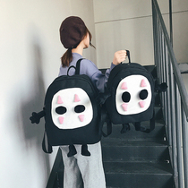 Cute funny schoolbag creative personality 2021 new middle school students Female large capacity boys shoulder bag trend