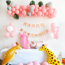 Babys first birthday decoration scene layout ins Net Red childrens theme girl Little Princess to catch the week layout