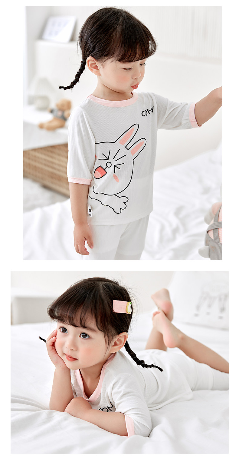 Children's Summer Pajamas Baby's Thin Airconditioning Clothing for