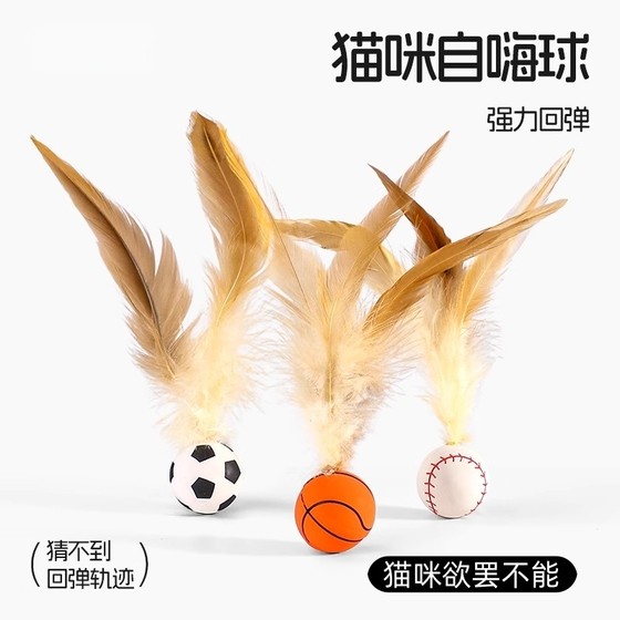 Cat stick feather elastic ball cat dog toy self-health tool to help tease cat consume physical strength cat supplies small ball
Cat stick feather elastic ball cat dog toy self-health tool to help tease cat consume physical strength cat supplies small ball