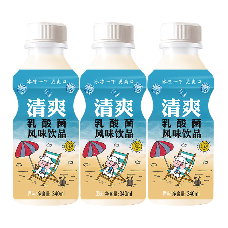 340ml×12瓶味畅力乳酸风味牛奶饮料(热品库)