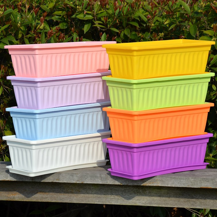 Large with planting grail flowerpot with thick plastic box tray of food basin of extra Large rectangle ceramic dishes