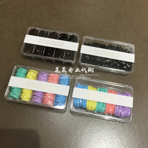 MINISO famous products Japanese quality strong pull constantly boxed disposable rubber band Black color durable leather case