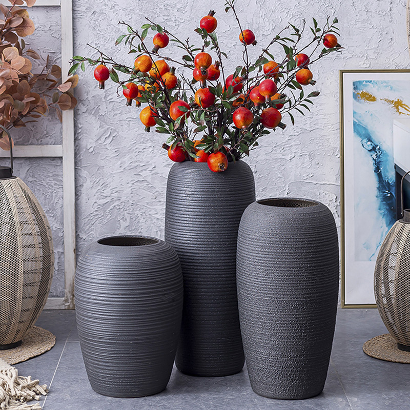 Simulation of large vase flowers suit sitting room of I and contracted household decorative dried flowers flower arrangement large - sized ceramic furnishing articles