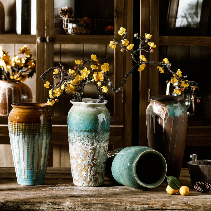 Dried flower vase of jingdezhen ceramics decoration furnishing articles floret bottle water raise sitting room the flowers flower arrangement China TV ark