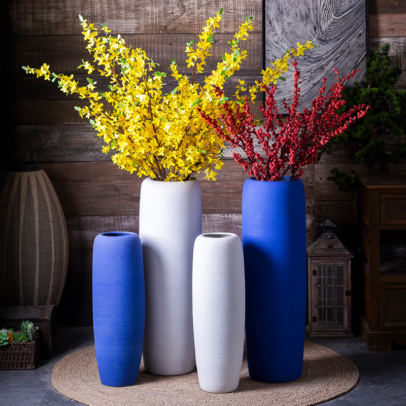 The Nordic creative manual vase modern furnishing articles sitting room adornment pure manual craft ceramic flower implement suits for