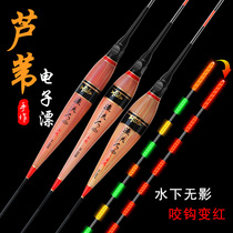 Fishermans reed electronic adrift with high sensitivity night fishing Drift hook discoloration gravity sensing light mouth carp floats