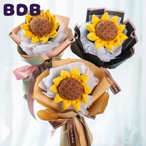 Cut-free unwoven cloth handmade DIY material bag artisan touts for flowers sunflowers and flowers to the sun
