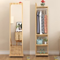 Mirror full body Multi-functional dressing mirror containing clothing cap cupboard floor mirror mobile home living room bedroom audition mirror