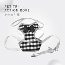 Young Dog Traction Rope Vest Type Teddy Small Dog Puppies Dog Bibear Plethora Pair of Dog Rope Dog Chains