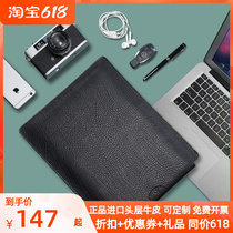 Head Layer Cow Leather Computer Bag Notebook Liner Foreskin Cover Brief about 13 3 inch 14 inch 15 inch genuine leather cover customizable