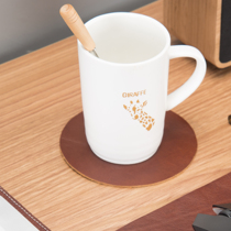 Head Layer Cow Leather Cup Cushion Gift Genuine Leather Leather Cushion