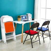 Household folding chair chair table light backrest chair high chair multi-color front desk dining chair room Office rest