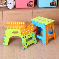 Portable bathroom small bench Mazza plastic small stool mini adult home children folding stool low chair