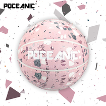 POCEANIC PANPAN cherry blossom pink basketball No 6 ball indoor and outdoor girls dedicated womens game girls blue ball