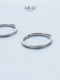 ARAI Sterling Silver Couple 링 틈새 틈새 디자인 99 피트 실버 서클 선물 제안 링 1 쌍 조절 가능 ARAI Sterling Silver Couple 링 틈새 틈새 디자인 99 피트 실버 서클 선물 제안 링 1 쌍 조절 가능