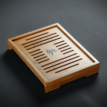 Hidden tea edge bamboo tea tray household bamboo tea table Tea Sea kung fu tea set bamboo wood tea art supplies tea ceremony set