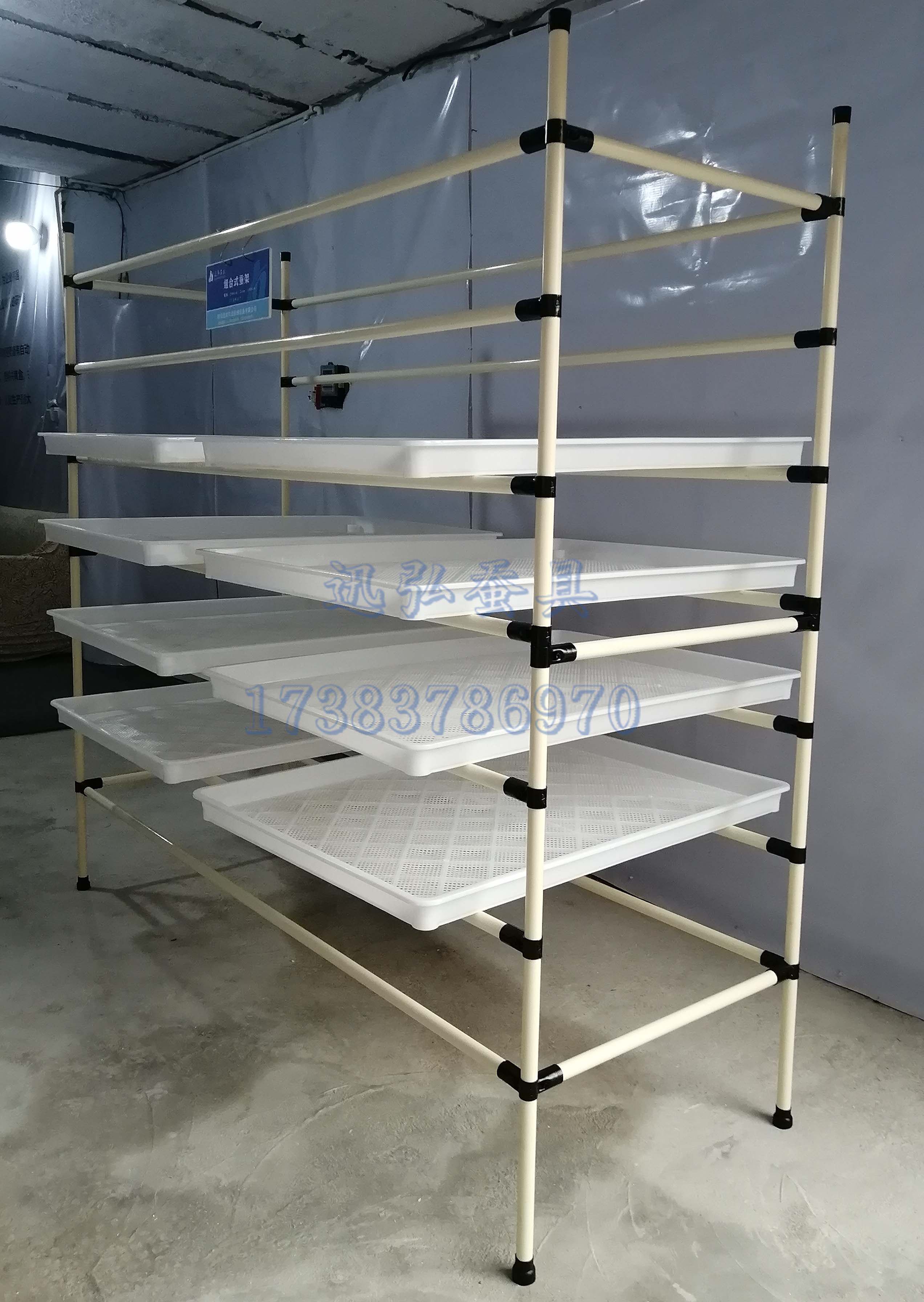 蚕具蚕种场塑料蚕箔蚕匾专用蚕架