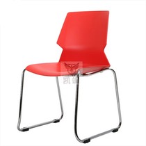 Kai Sa simple conference chair PP plastic steel chair Training chair stackable venue activity chair Reception chair Guest leisure chair