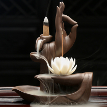 Shou Tao Man large bergamot back incense burner creative ornaments ceramic home Zen tea ceremony sandalwood incense burner