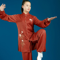Mitzun Wu When 2022 new Tai Chi Costume Womens New Martial Arts Training Suit Performance Suit for Long Tai Chi Fu