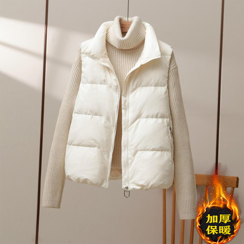 Jiujiang Duvet Cotton Clothes Horse Chia Female Outwear Thickened Autumn Winter 2023 New Exploits Fashion Foreign Air Maclip Jacket-Taobao