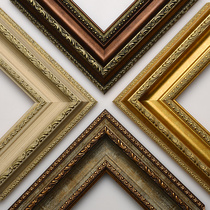 Oil picture frame outer frame digital picture frame mounted cross embroidery frame support custom size European retro photo frame hanging wall