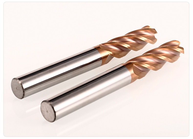 铣刀58度4刃圆鼻铣刀直柄硬质合金牛鼻立r角cnc江苏省涂层