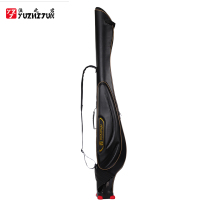 Fishing Jun Sea Pole Big Belly Bag Hard Shell Sanda Fishing Sea Fishing Luya Rod Bag Portable Large Capacity Fishing Rod Fishing Gear Bag